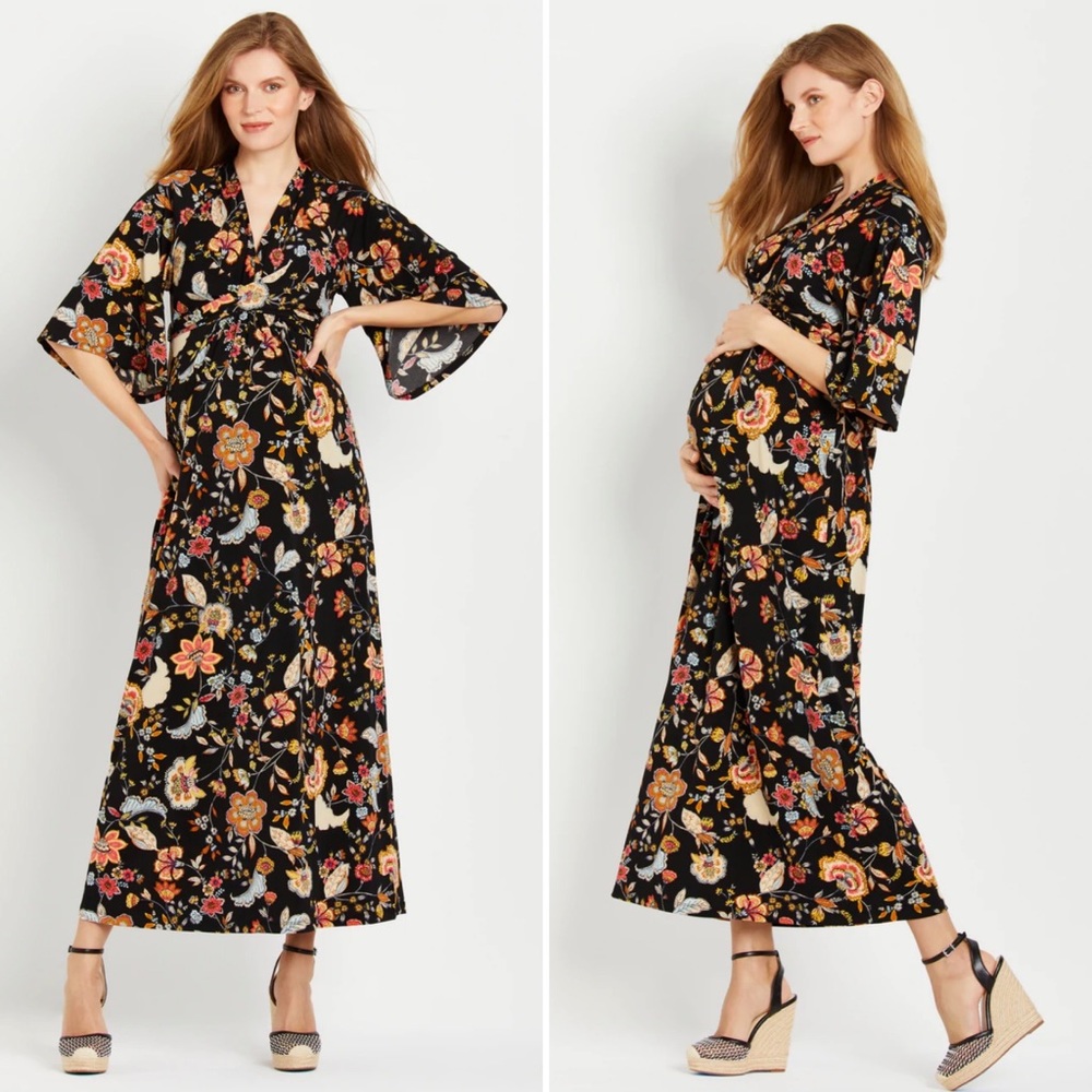 Jessica Simpson faux wrap maternity dress